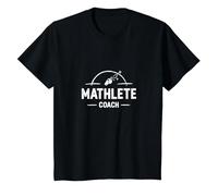 Mathlete Coach : Inspirer Les Amateurs de mathématiques athlétiques T-Shirt, Enfant, Noir, 3 Ans
