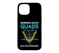 Mathletics Working on My Quads Algebra Algebra Math Teacher Coque pour iPhone 15