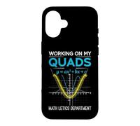 Mathletics Working on My Quads Algebra Algebra Math Teacher Coque pour iPhone 16