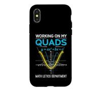 Mathletics Working on My Quads Algebra Algebra Math Teacher Coque pour iPhone X/XS