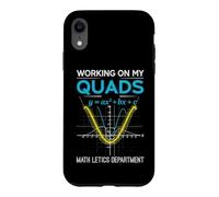 Mathletics Working on My Quads Algebra Algebra Math Teacher Coque pour iPhone XR