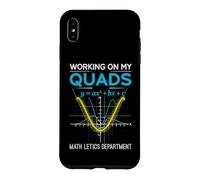 Mathletics Working on My Quads Algebra Algebra Math Teacher Coque pour iPhone XS Max