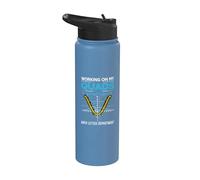 Mathletics Working On My Quads Algebra Algebra Math Teacher Stainless Steel Insulated Water Bottle
