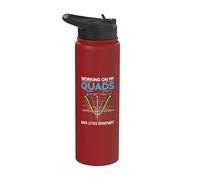 Mathletics Working On My Quads Algebra Algebra Math Teacher Stainless Steel Insulated Water Bottle