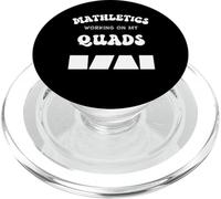 Mathletics Working on My Quads Algèbre Math Teacher Humour PopSockets PopGrip pour MagSafe