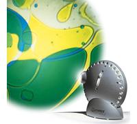 MATHMOS Space Projector Argent avec Disque à Huile - Bleu/Jaune