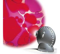 MATHMOS Space Projector Argent avec Disque à Huile - Violet/Rouge