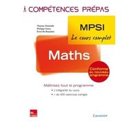 Maths 1re année MPSI Erick de Brauwère (Auteur), Philippe Crocy (Auteur), Thomas Chomette (Auteur)