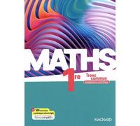 Maths 1re Enseignement Scientifique - Tronc Commun