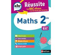 Maths 2de - ABC Réussite - Programme de seconde 2025-2026 - Cours, Méthode, Exercices
