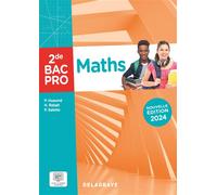Maths 2de Bac Pro (2024) - Pochette élève - Pierre Salette - Delagrave - broché - Scolaire / Universitaire