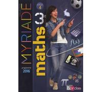 Maths 3e Cycle 4 Myriade - Edition 2016