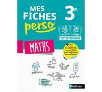 Maths 3e - Mes fiches perso Brevet - Révisions Brevet 2026