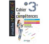 Maths 3e Myriade Cycle 4 - Cahier De Compétences