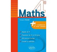 Maths 4e - fiches de rappel + exercices corrigés Fiches de rappel et exercices corrigés - Christophe Poulain - Ellipses - broché - Scolaire / Universitaire