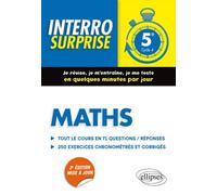 Maths 5e Cycle 4 - Tout Le Cours En 71 Questions/Réponses Et 250 Exercices Chronométrés Et Corrigés