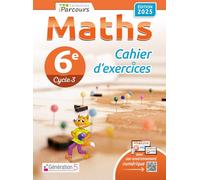 Maths 6e iParcours: Cahier d'exercices