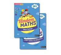 Maths Ce1 Tandem - 2 Volumes : Mon Fichier + Mon Cahier De Géométrie