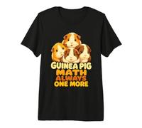 Maths Cochon d'Inde Toujours Un De Plus Cobaye Amoureux Chon T-Shirt Haut de Gamme