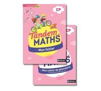 Nathan – Maths CP Tandem – Mon fichier + Mon cahier de géométrie