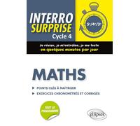 Maths cycle 4 - Tout le cours en 128 questions/réponses et 400 exercices chronométrés et corrigés Tout le cours en 128 questions-réponses et 400 exercices chronométrés et corrigés - Cédric Bertone - E