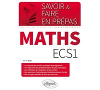 Maths ECS1 - Hervé Gras - Ellipses - broché - Scolaire / Universitaire