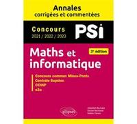 Maths et informatique PSI: Concours commun Mines-Ponts, Centrales-Supélec, CCINP, e3a