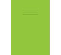 Maths Exercise Book: 10mm Squared Notebook A4, For Schools, 100 Pages, 90gsm Paper - Lime