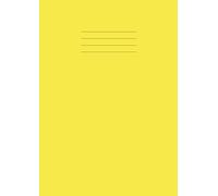 Maths Exercise Book: 10mm Squared Notebook A4, For Schools, Home, Office 100 Pages, 90gsm Paper - Yellow