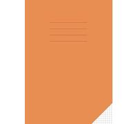 Maths Exercise Book 5mm Square A4: Squared Paper / Grid Notebook For Mathematics / School 100 Pages Orange Cover