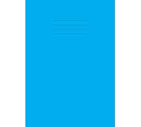 Maths Exercise Book: 7mm Squared Notebook A4,100 Pages, 90gsm Paper, For School, Office, Home - Blue