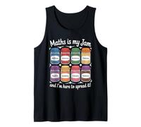 Maths is My Jam Bocal Humoristique pour Professeur de mathématiques Débardeur