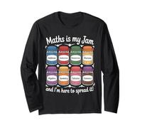 Maths is My Jam Bocal Humoristique pour Professeur de mathématiques Manche Longue