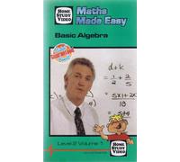 Maths Made Easy - Basic Algebra - Level 2 Volume 1
