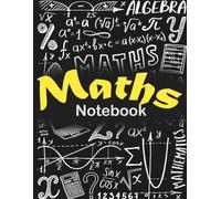 Maths Notebook: 200 Pages | CR Size Quad Ruled Grid Paper | Extra Thick Maths Notebook for Students and University Student