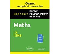 Maths Pc/Pc*, Psi/Psi*, Pt/Pt* Et Bcpst X Et Ens