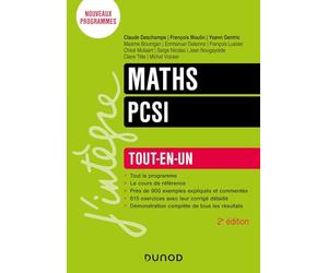 Maths PCSI - 2e éd.: Tout-en-un