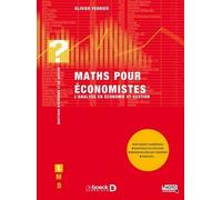 Maths Pour Économistes - L'analyse En Économie Et Gestion