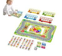 Maths Puzzle - Jeu de table - 20 cm - Arrêt de bus - Jouet éducatif - Activité par numéro d'éducation - Tableau de pensée logique - Puzzle créatif de résolution de problèmes - Jeu éducatif pour