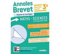 Maths - Sciences 3e - Sujets Et Corrigés - Edition 2026