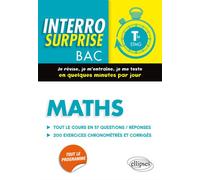 Maths Terminale STMG - Tout le cours en 57 questions/réponses et 200 exercices chronométrés et corrigés - Michel Radanne - Ellipses - broché - Scolaire / Universitaire
