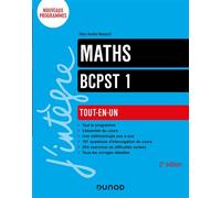 Maths tout-en-un BCPST 1re année 2nde édition - Marc-Aurèle Massard - Dunod - broché - Scolaire / Universitaire