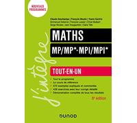 Maths Tout-en-un MP/MP*-MPI/MPI* - 6e éd.