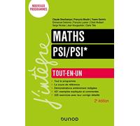 Maths Tout-en-un PSI/PSI* - 2e éd.