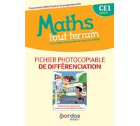 Maths tout terrain CE1 2020 Fichier photocopiable de différenciation - Alfred Errera - Bordas - broché - Scolaire / Universitaire