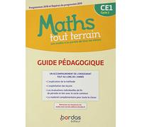 Mathématiques Ce1 Cycle 2 Maths Tout Terrain - Guide Pédagogique