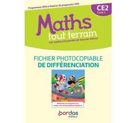 Maths tout terrain CE2 2020 Fichier photocopiable de différenciation - Alfred Errera - Bordas - broché - Scolaire / Universitaire