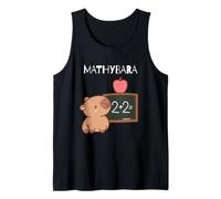 Mathybara Capybara avec tableau noir mathématique animal d'école mignon Débardeur