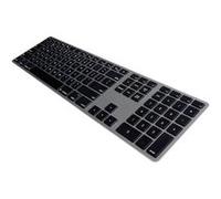 Matias - Clavier sans fil QWERTY avec rétro-éclairage pour MacBook - gris métallisé - FK418BTLB G