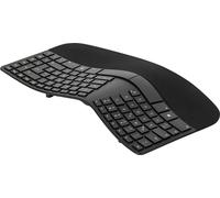 Matias FK143PCD-DE Sculpted Ergonomic Rechargeable Keyboard sans fil Clavier allemand, QWERTZ noir ergonomique
